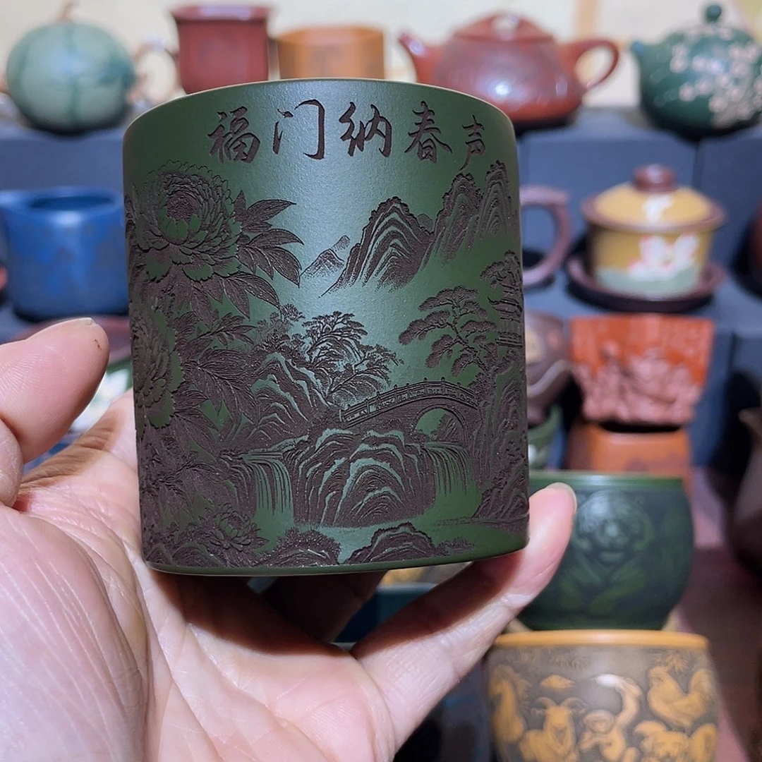 原矿紫砂手工主人杯