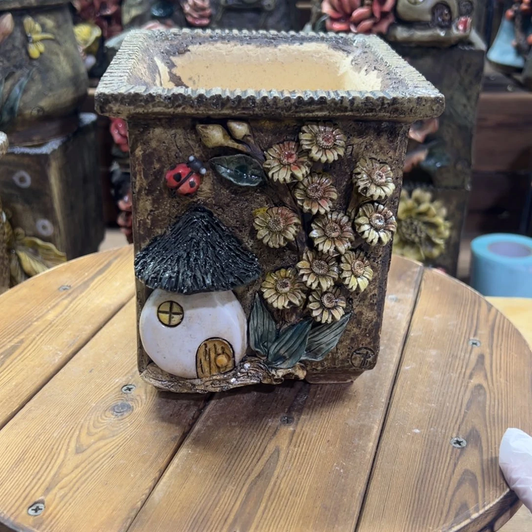 红陶青藤多肉花盆