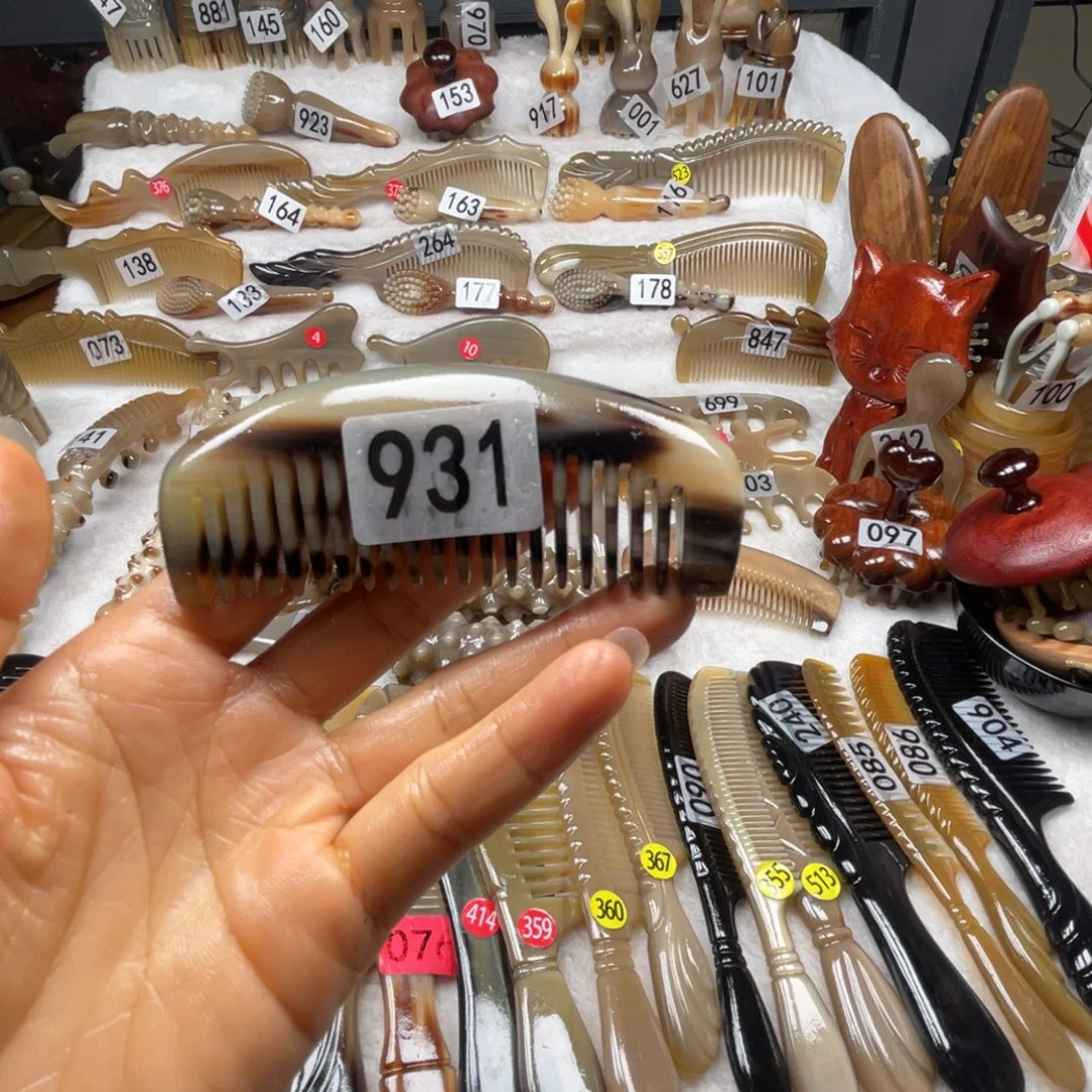 农***拳牛角梳牛角福利款