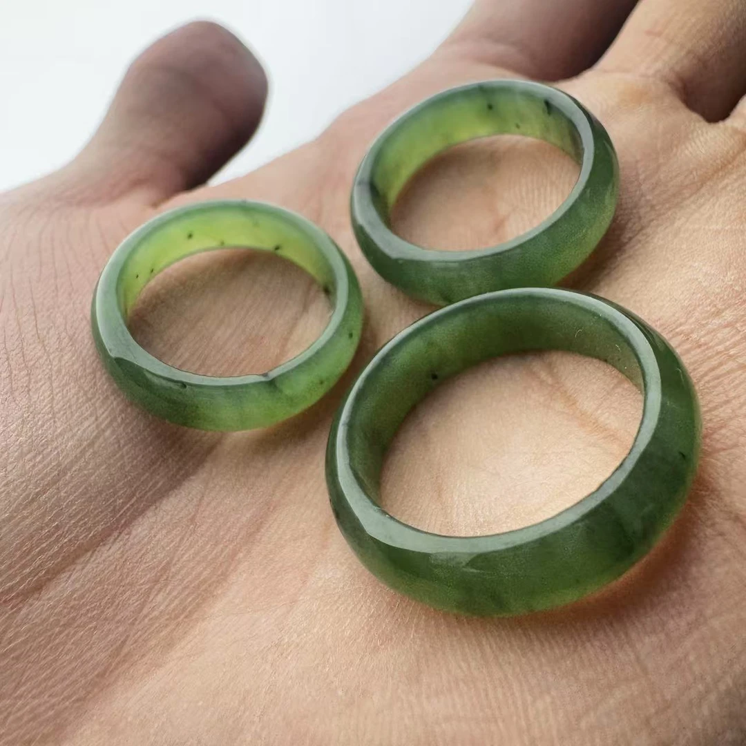 【德巧家】和田玉乌兰海戒圈（发一个，多样性发货）