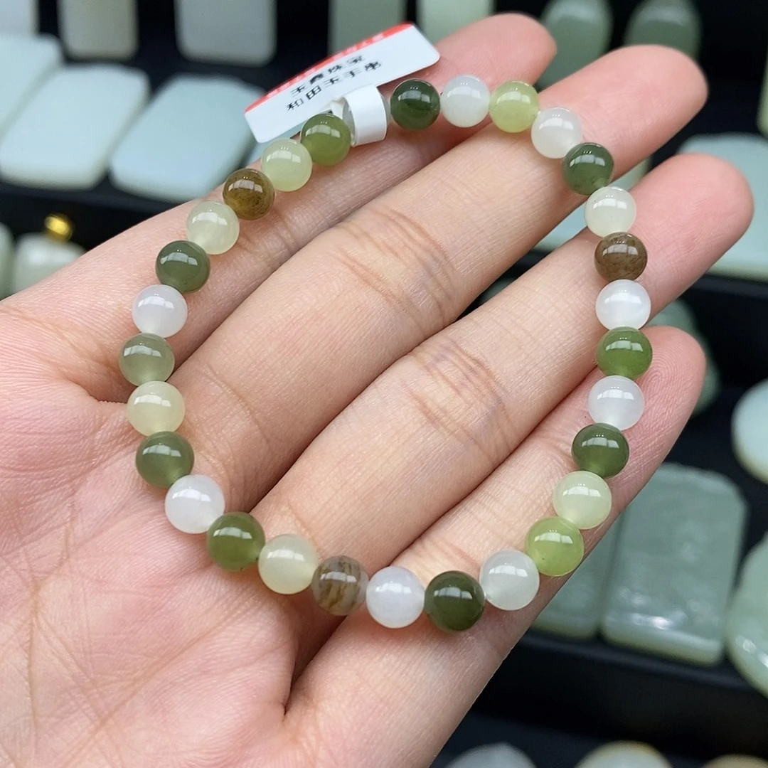 和田玉未镶嵌手链