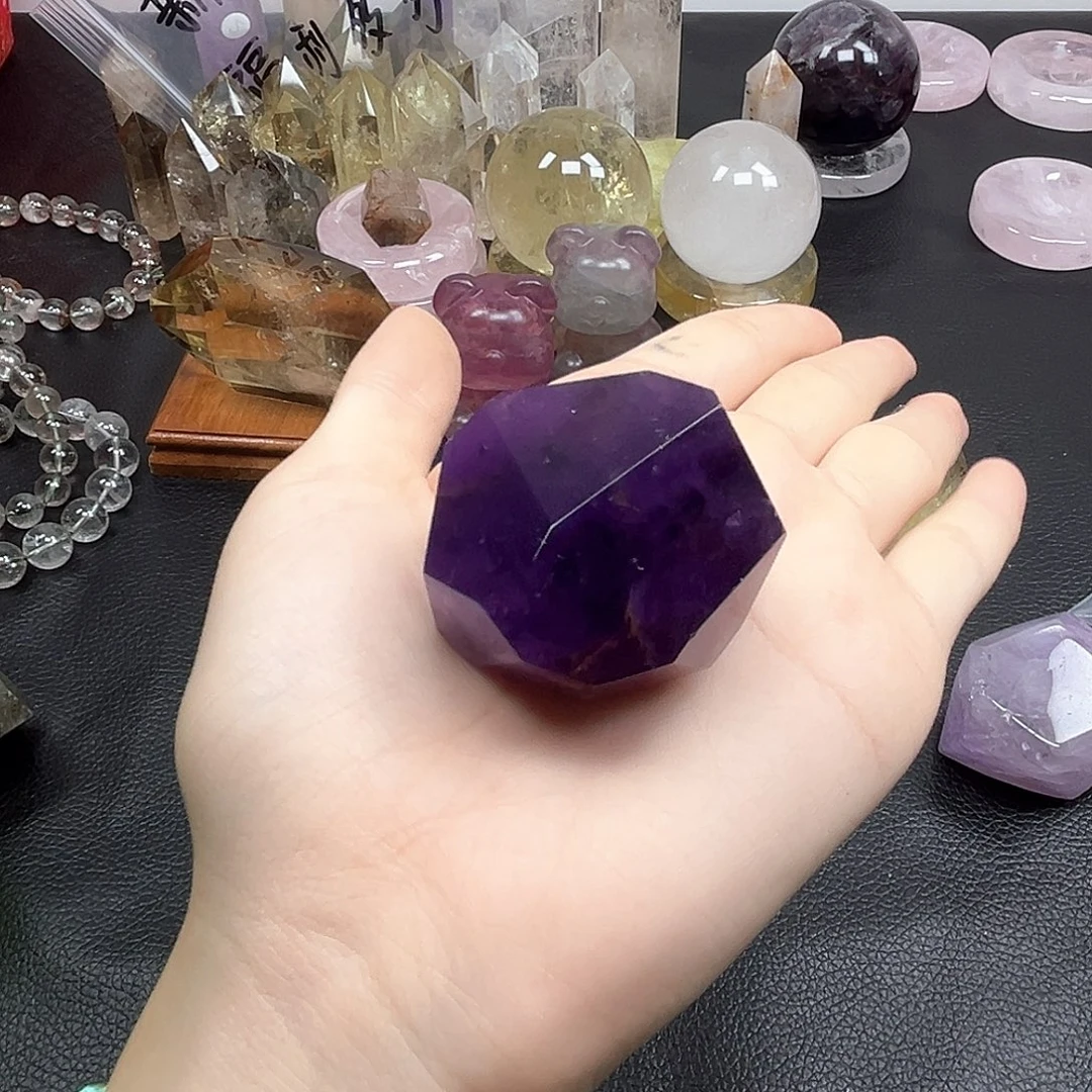 紫晶未镶嵌珠宝半成品94水晶石