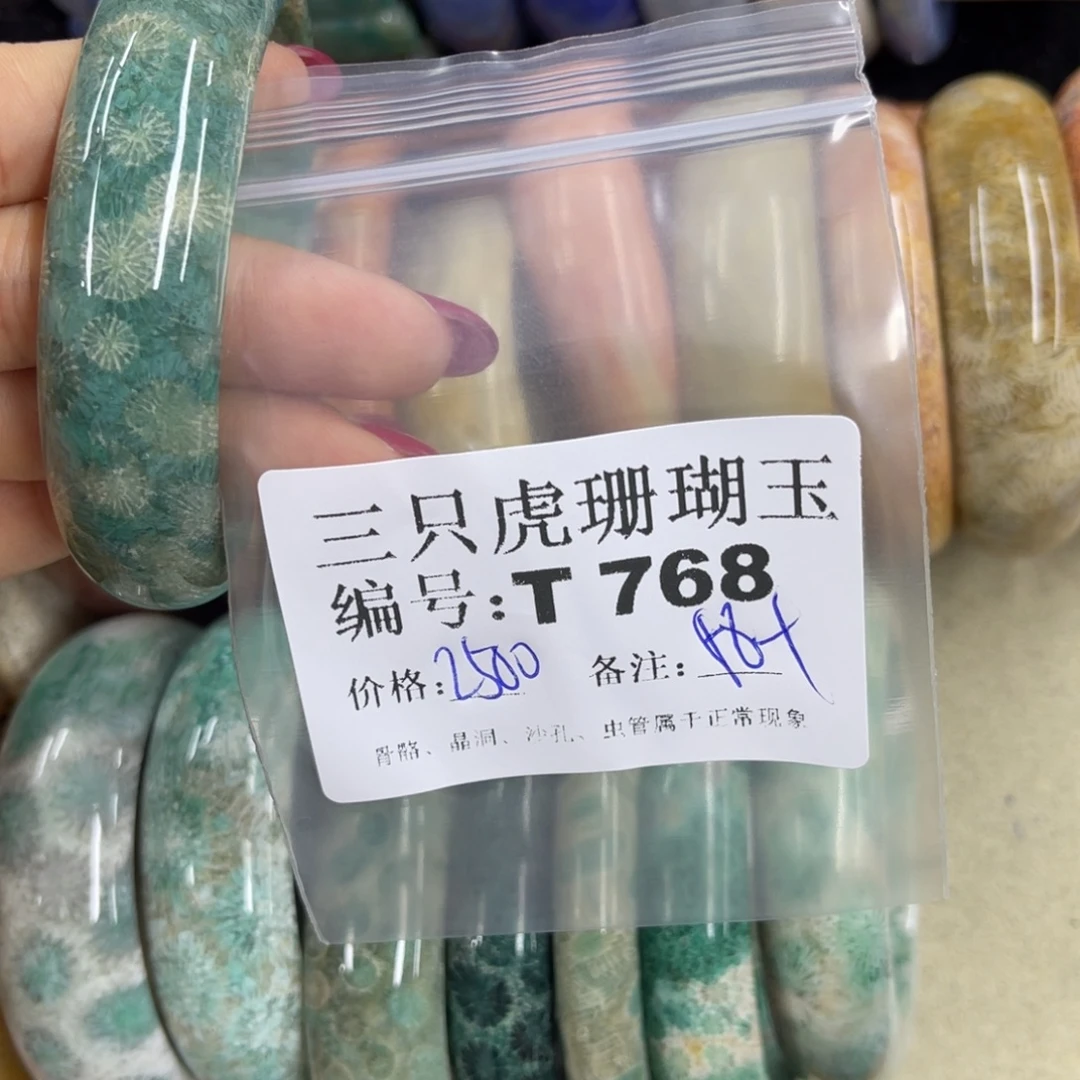 齐***圣硅化珊瑚（珊瑚玉）h未镶嵌