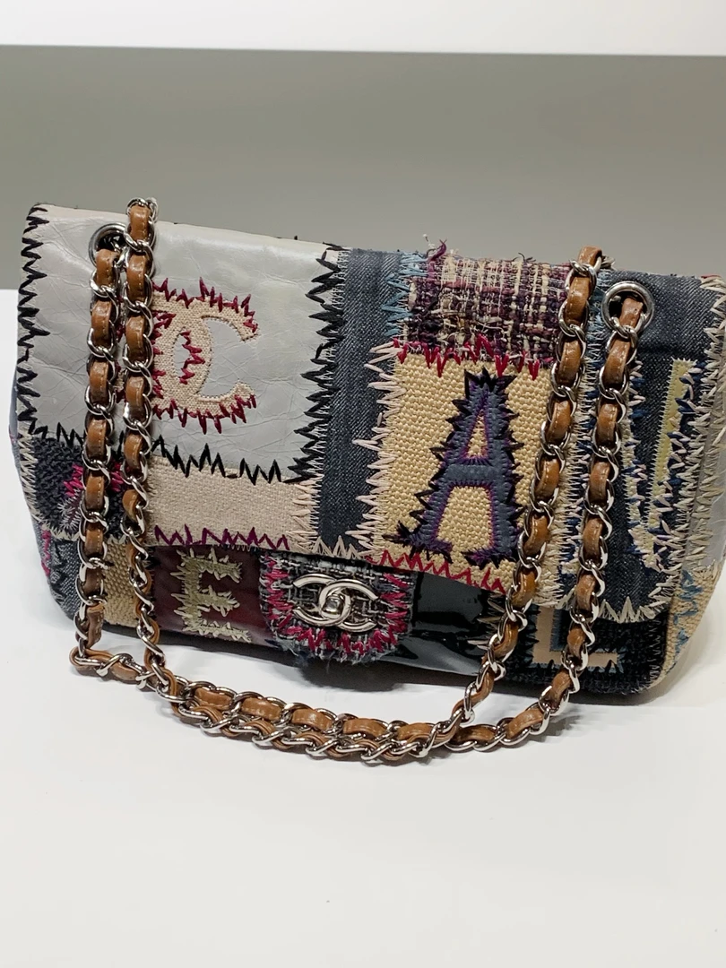 99新 Chanel/香奈儿 HIHI/拼接补丁Jumbo拼色16开/11989256/一店