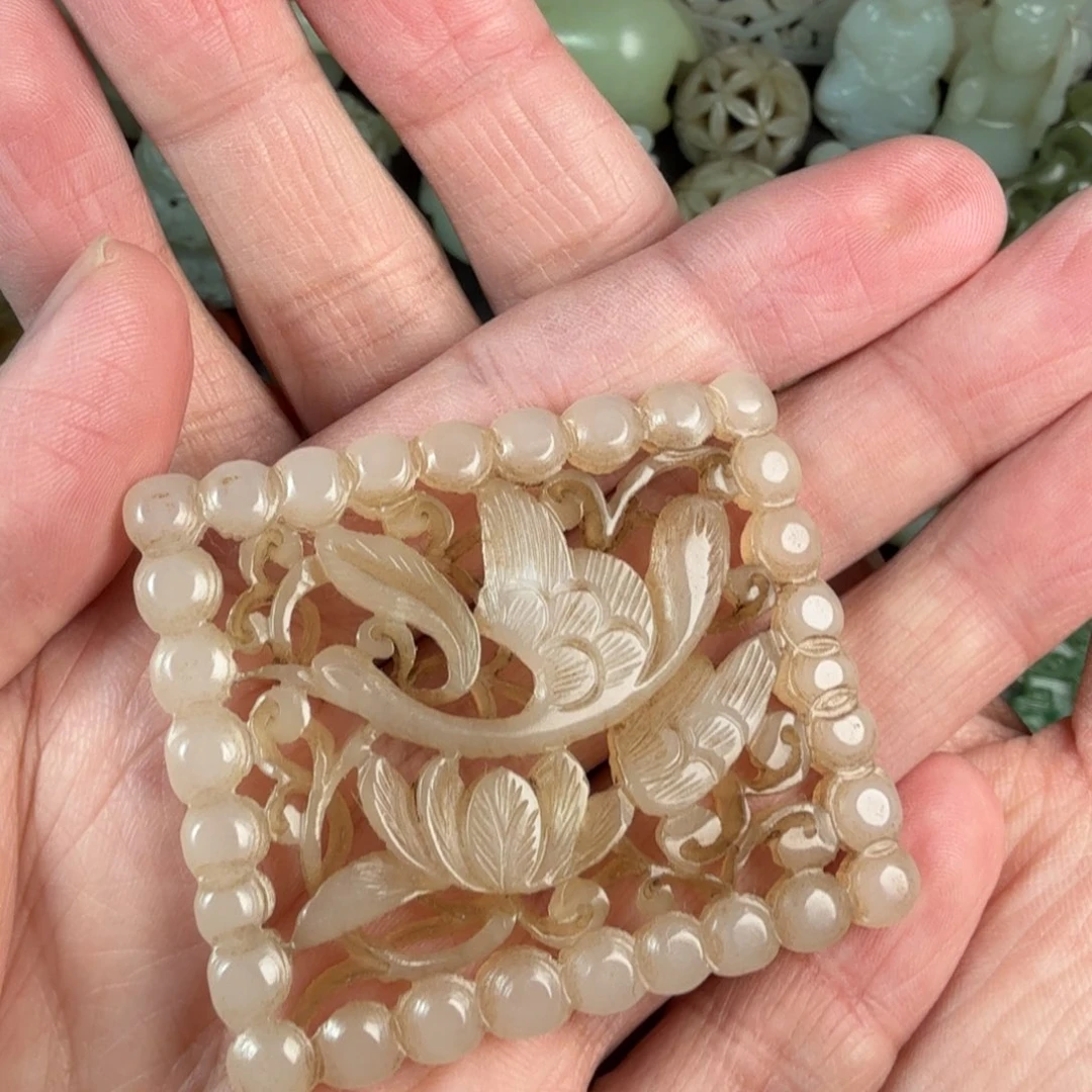 和田玉未镶嵌挂件