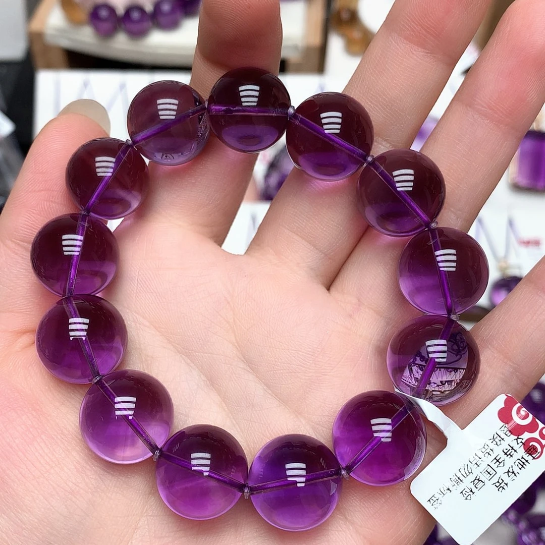 梓***霓紫晶珠宝半成品未镶嵌L