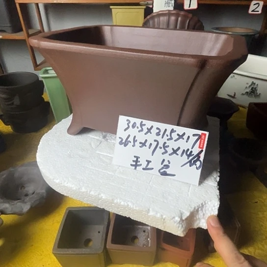 宜兴紫砂手工花盆