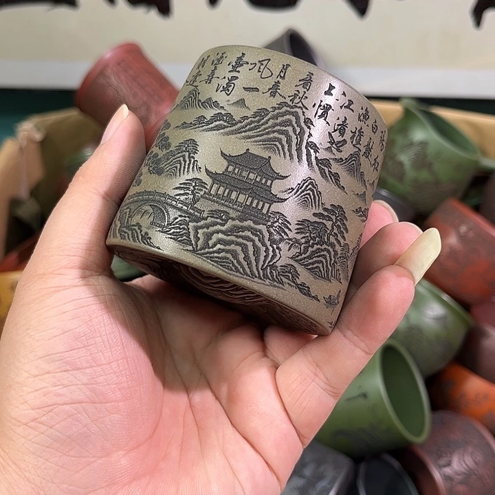 茶杯紫砂全手工紫砂主人杯