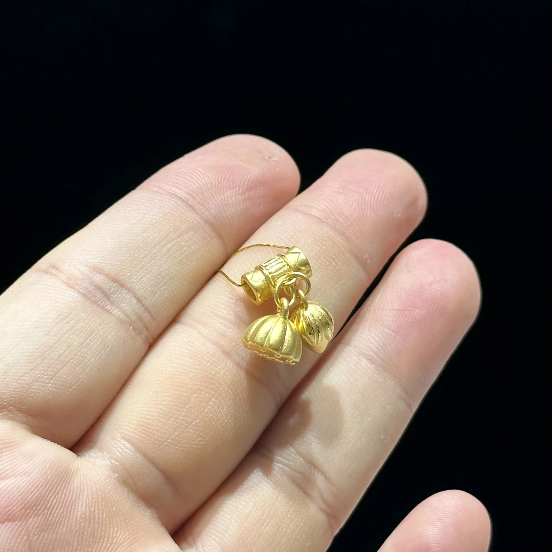 足金999 两世欢通孔 1.580