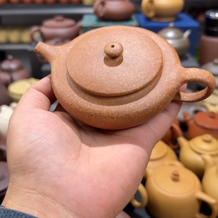 茶壶紫砂黄降坡扁晨200cc