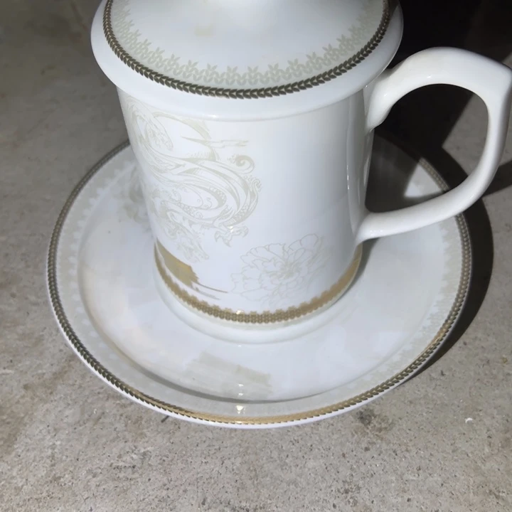 红叶办公杯陶瓷一个