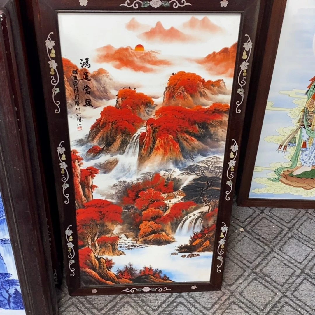 瓷86*46*景德镇瓷板画柴窑烧制