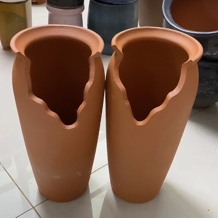 粗陶红陶绿植花盆958