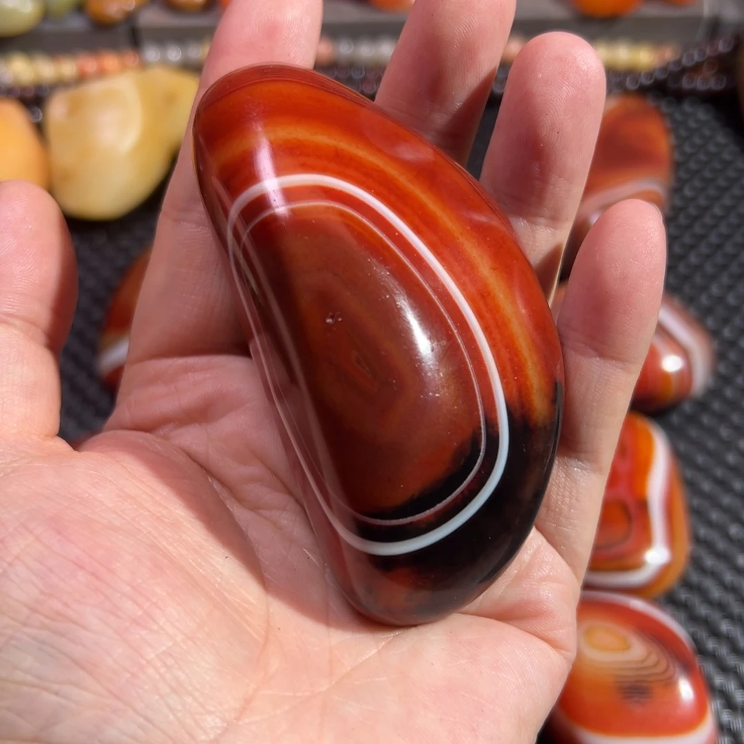 ！*静辉品石玛瑙手把