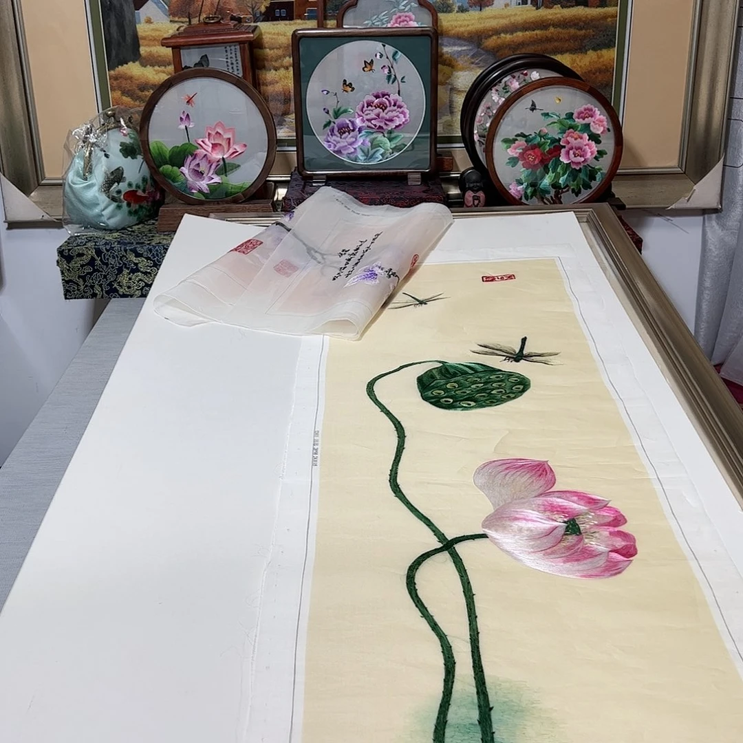 刺绣纯手工刺绣画