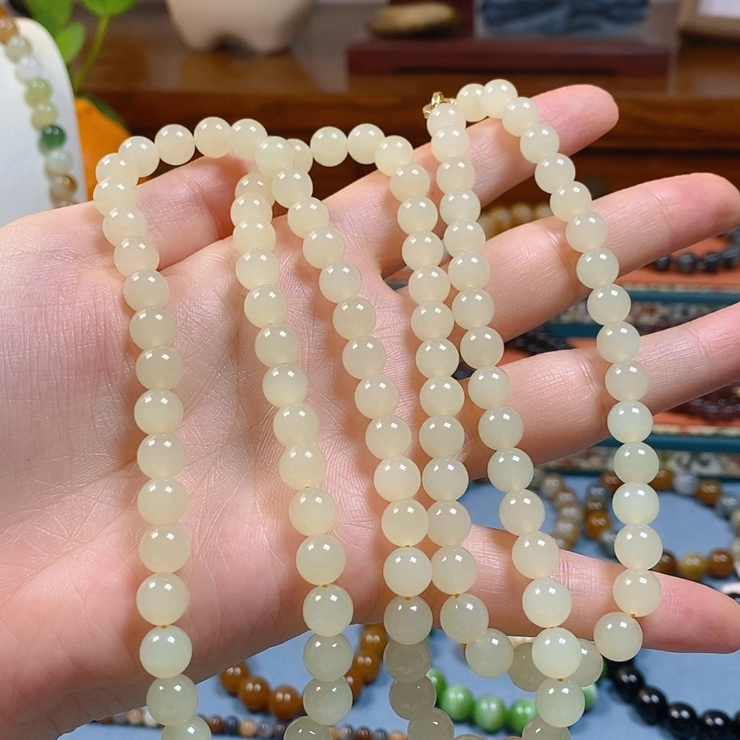 和田玉未镶嵌手串