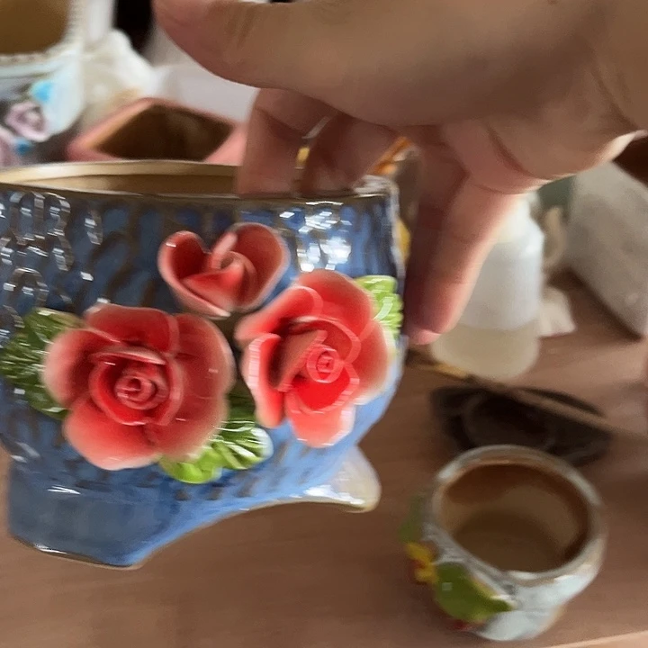 紫砂花盆粗陶材质多肉花盆