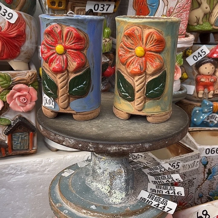 粗陶材质多肉花盆