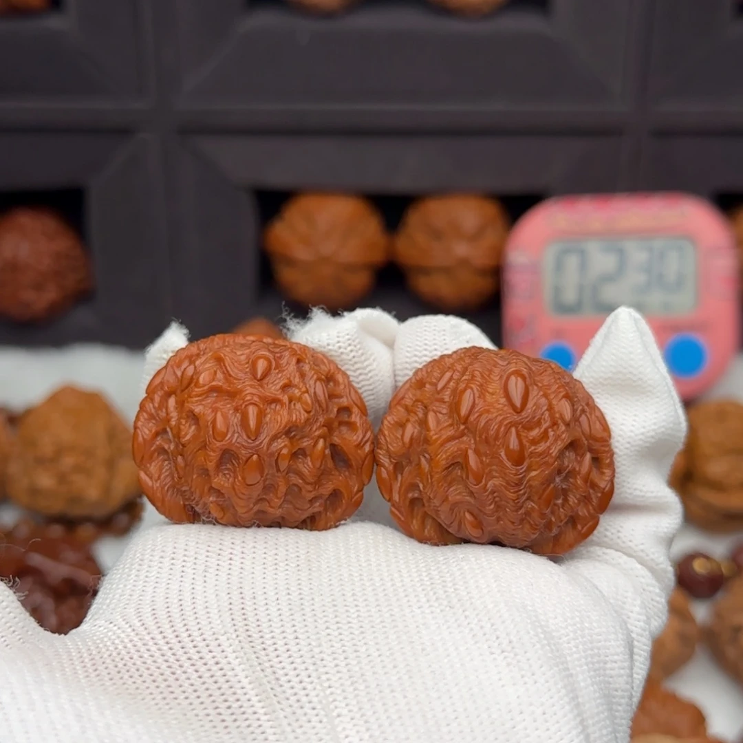 吊坠文玩核桃36红磨盘吞噬