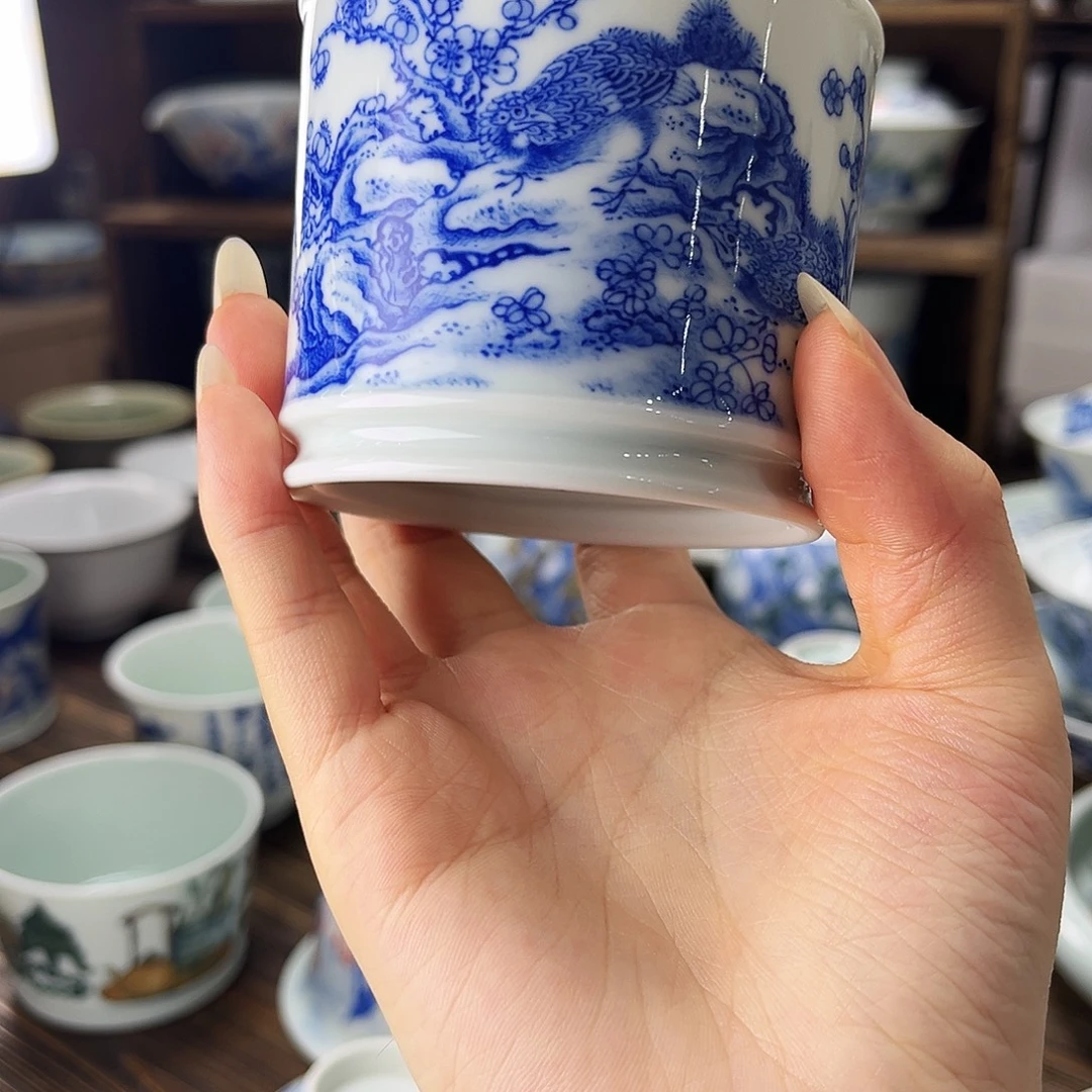 青花锦上添花大杯110cc
