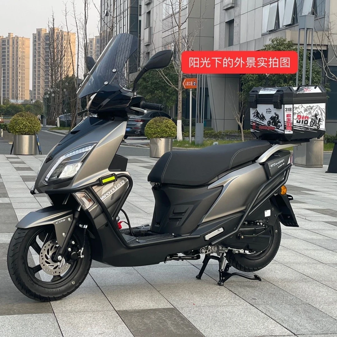重庆望江UY125国四电喷踏板摩托车燃油省油摩托车可上牌沙滩车