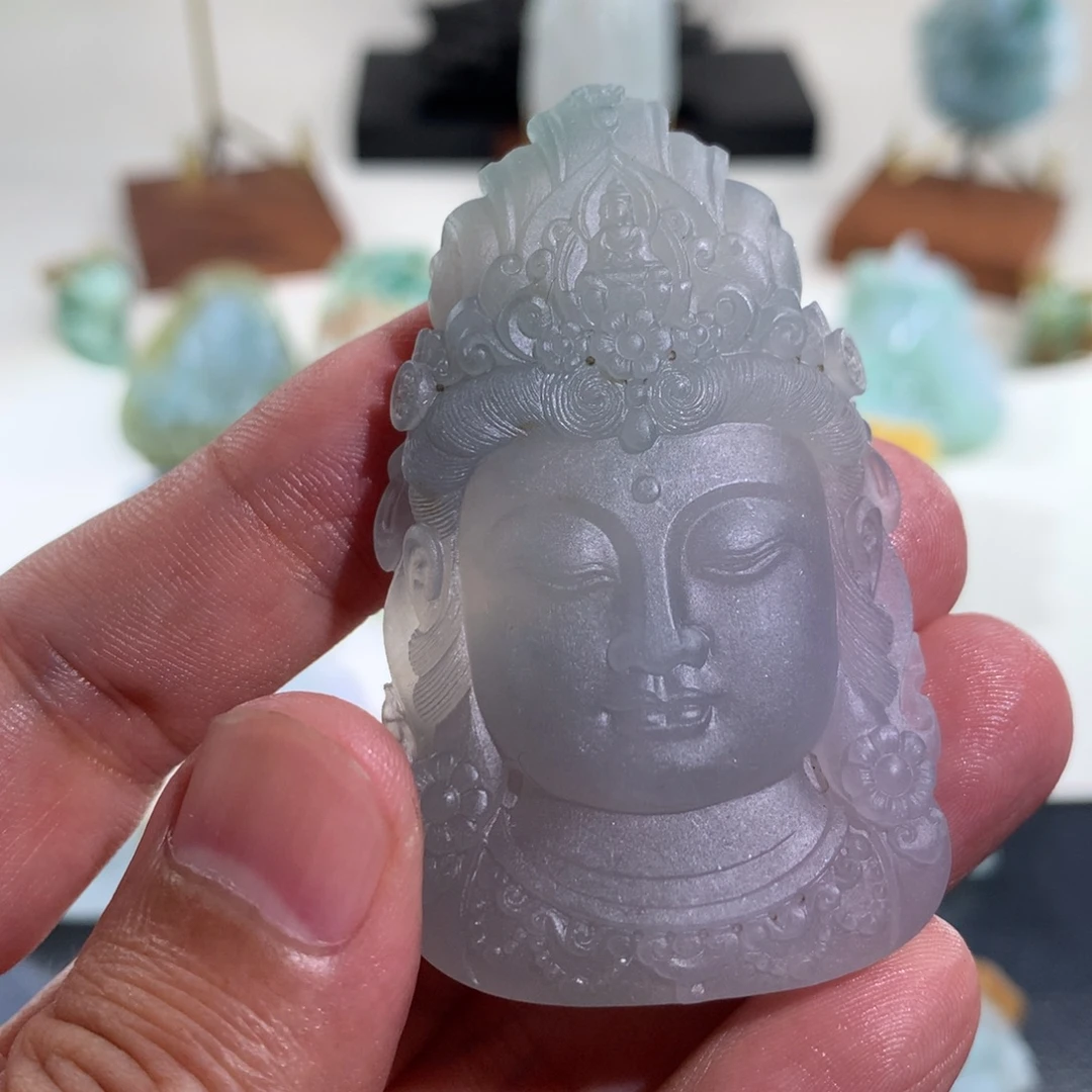 沉***雁未镶嵌定制翡翠挂件