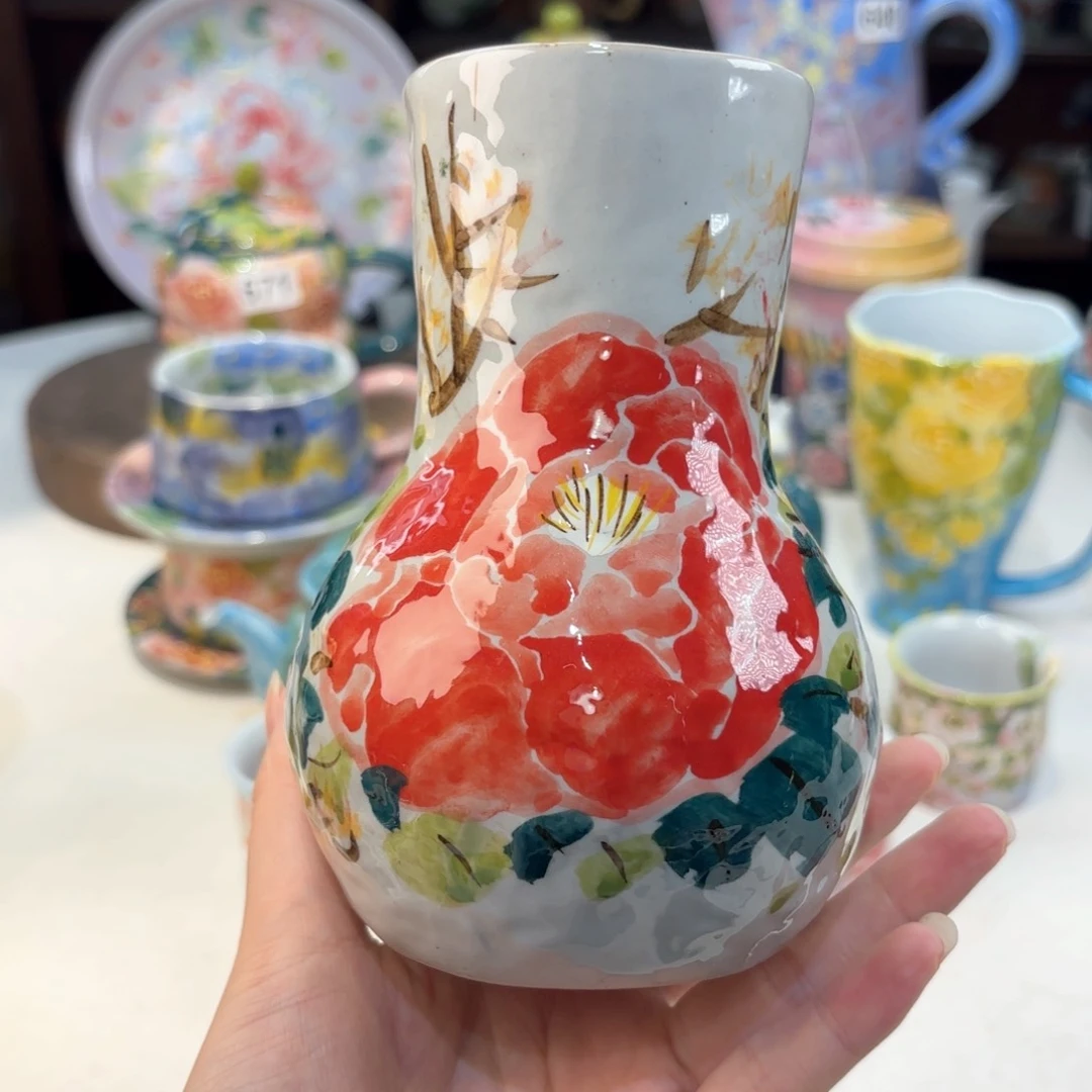 景德镇手绘高温釉下彩陶瓷茶具
