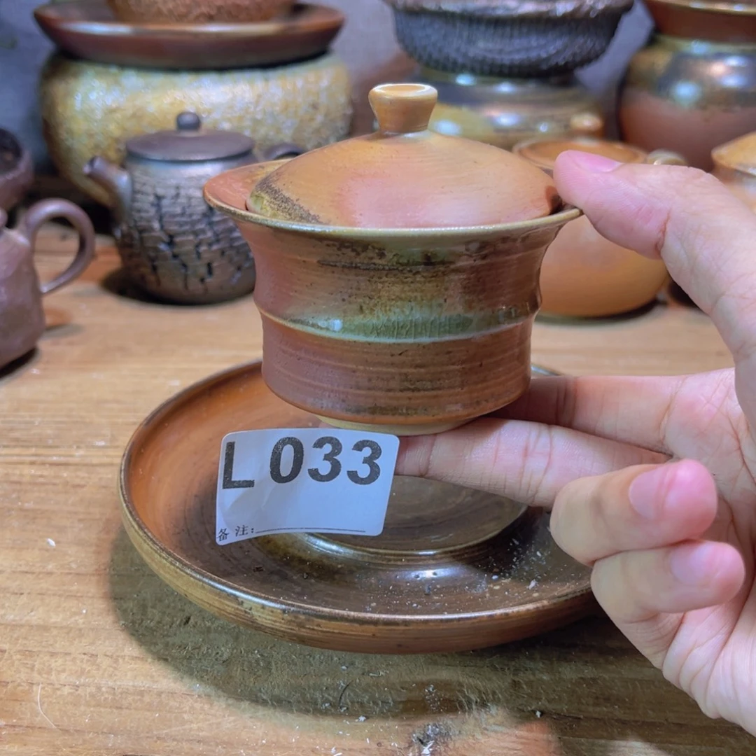 纯手工制作工艺（柴烧）裸烧纯手工制作柴烧033