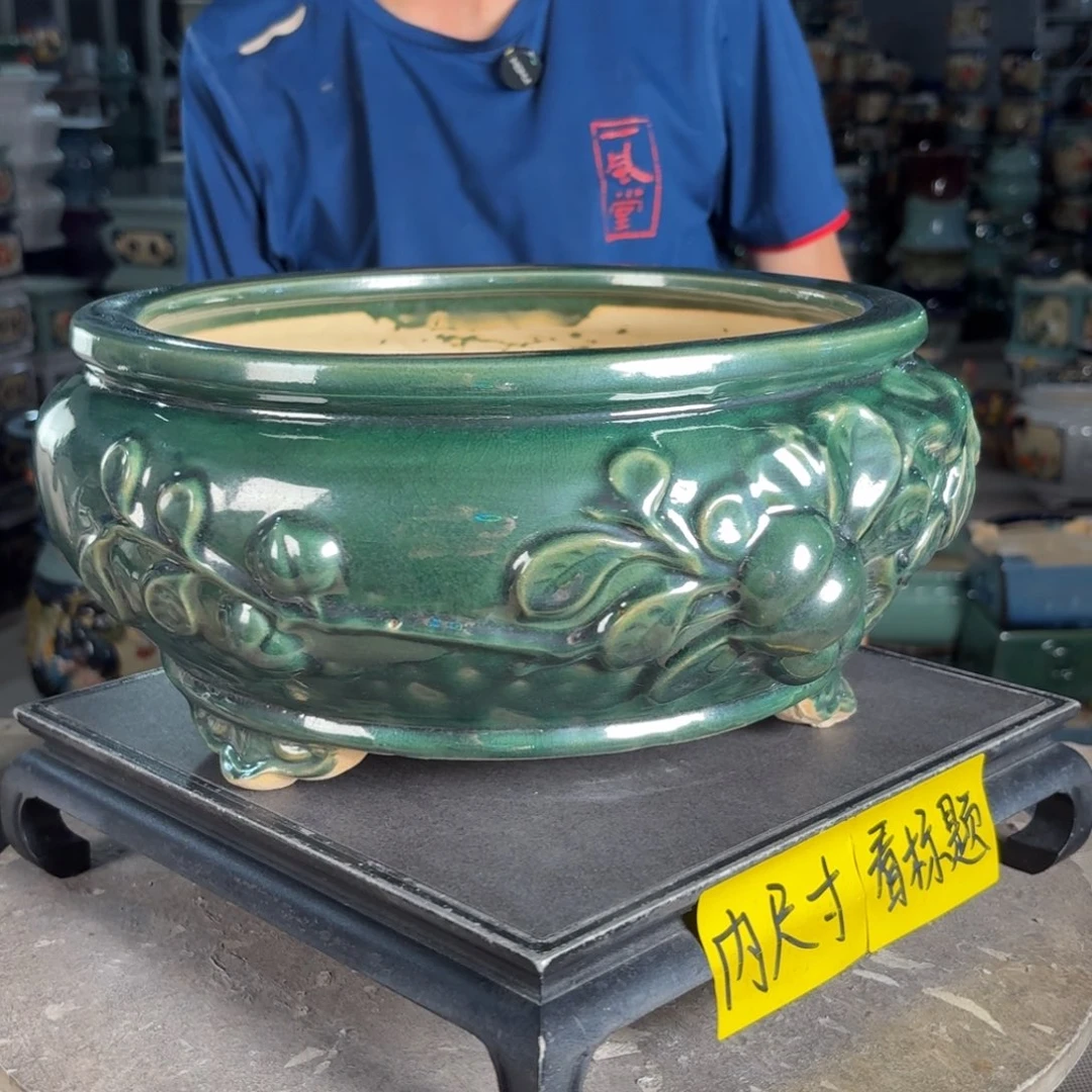一风堂石湾花盆 内26*12