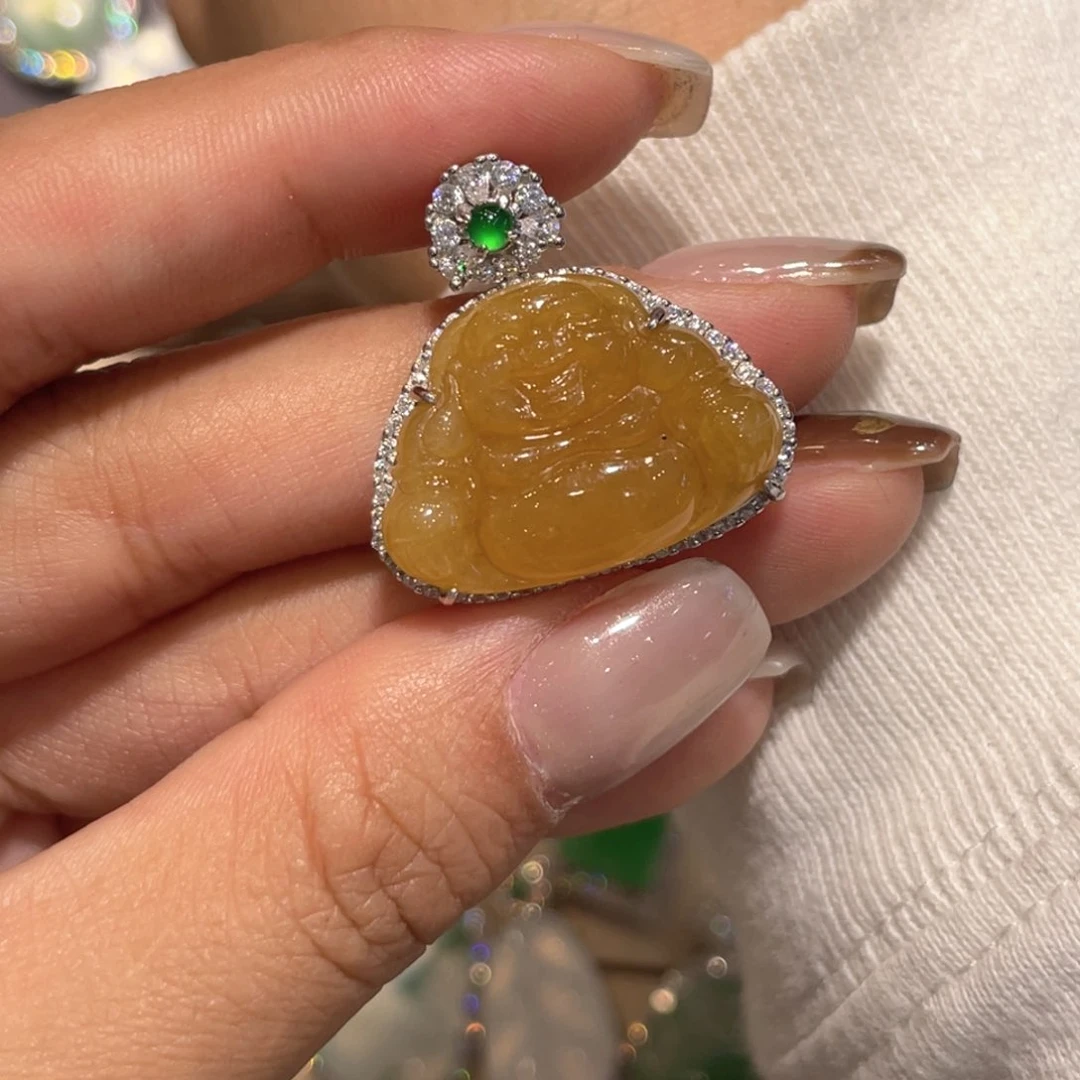 颈饰银S925镶嵌翡翠补***…吊坠