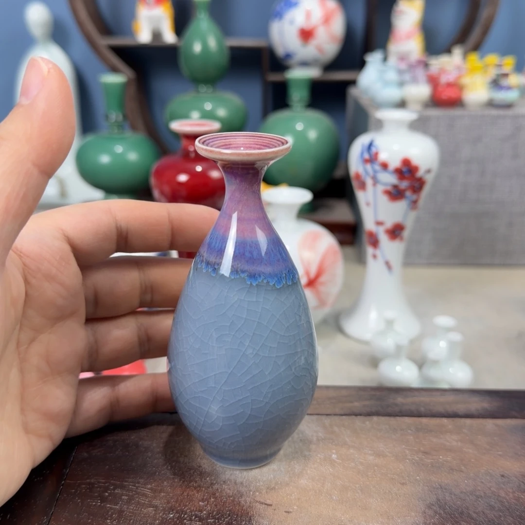 陶瓷手工小花器摆件