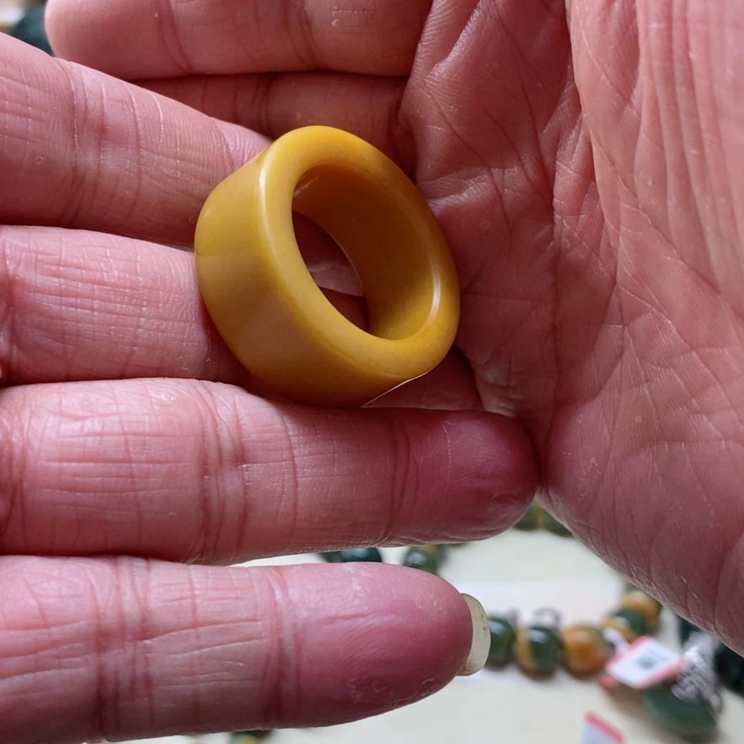 蛇纹石玉手把未镶嵌善****5