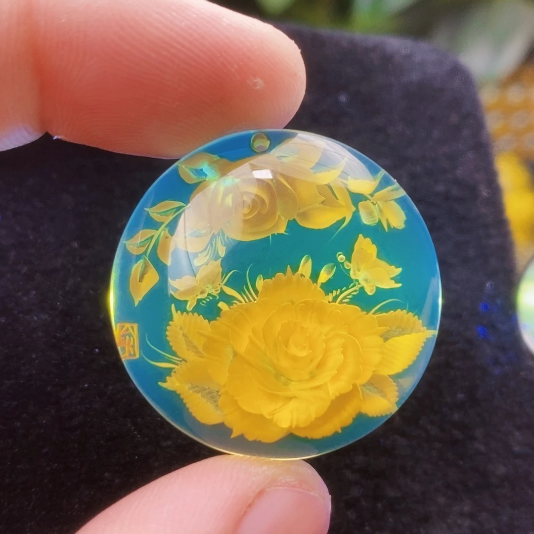 【闪购商品】蓝珀吊坠(不含链)未镶嵌