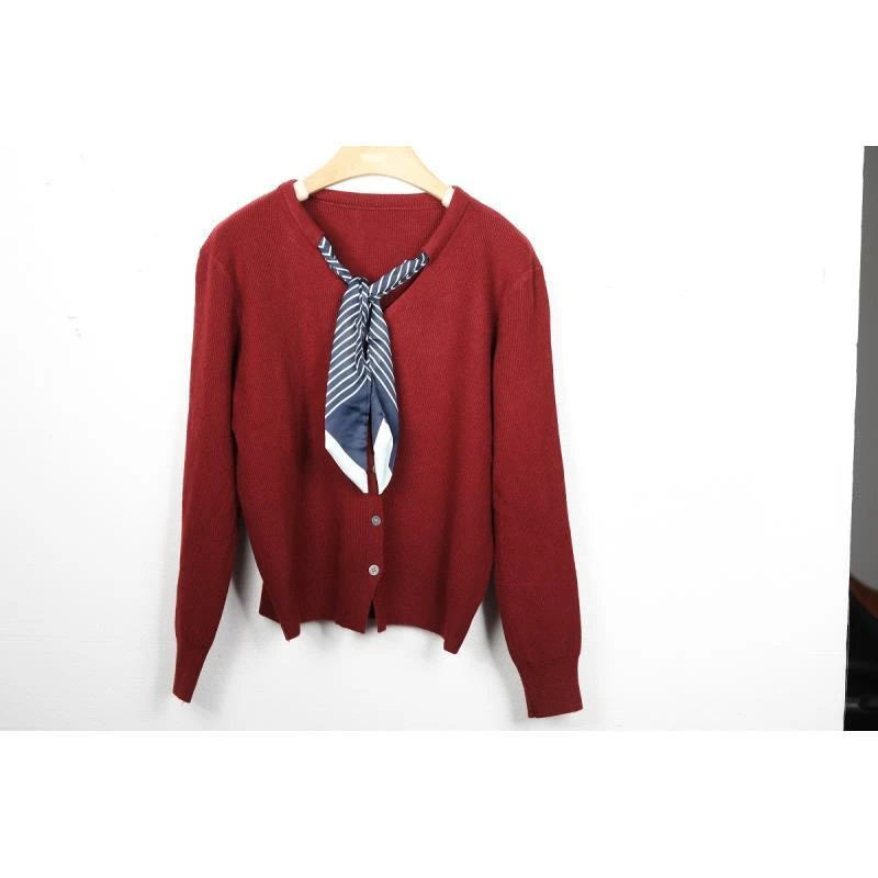 【甜甜南油】Q25270-A 针织衫复古显瘦针织衫秋季百搭宽松长袖上衣