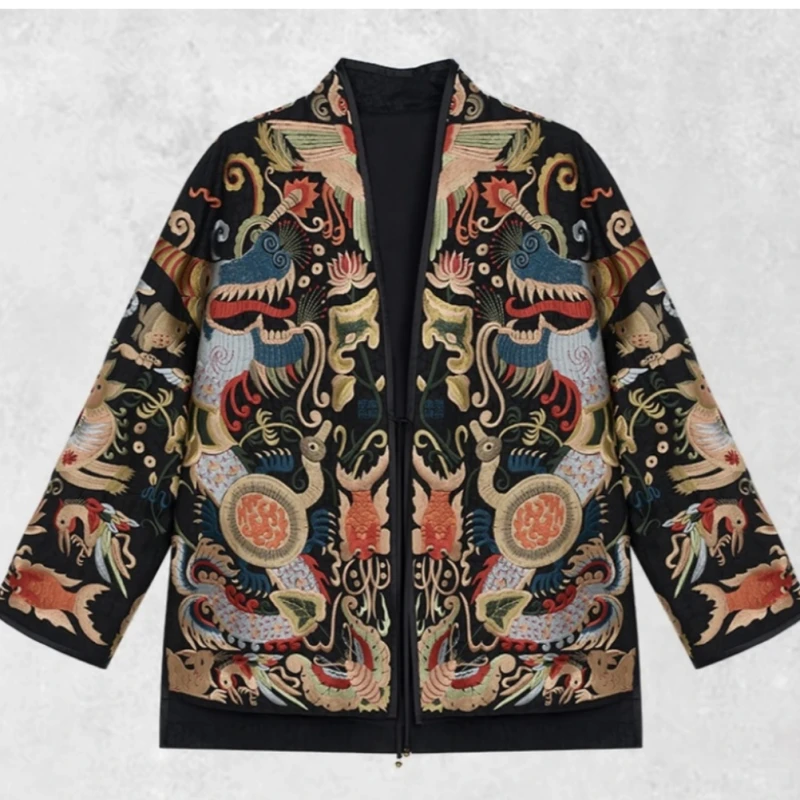 园园【空谷幽兰】新中式重工刺绣设计感洋气外套2025A0216