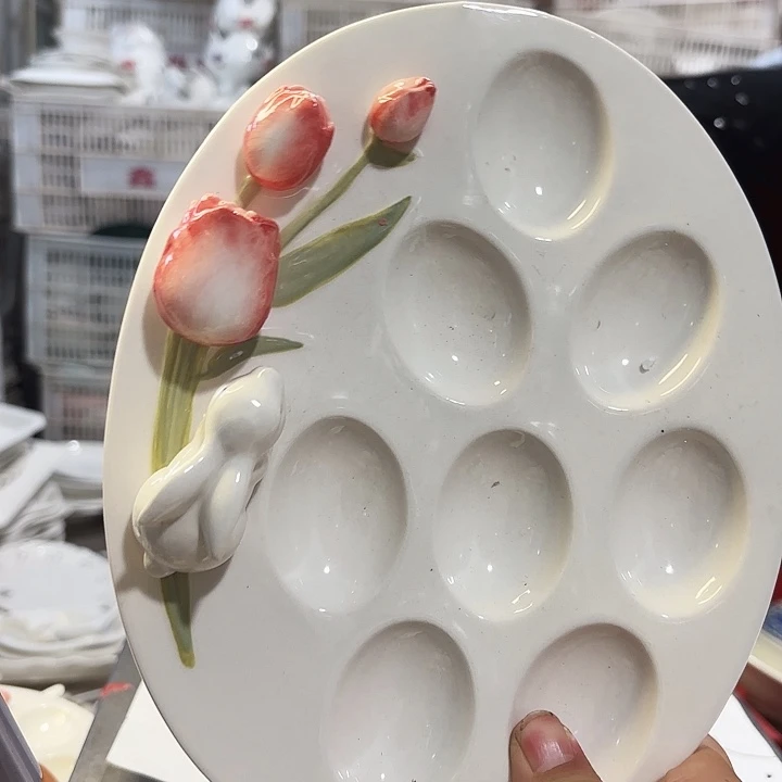 盘?****✨微瑕产品介意勿拍………郁金香兔子一只