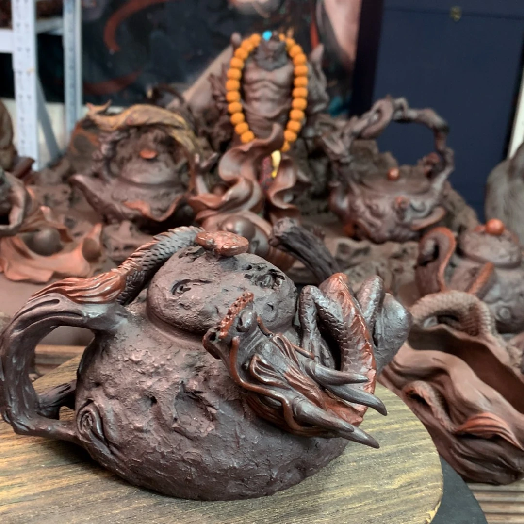 【闪购商品】紫砂全手工制作工艺制作飞**端