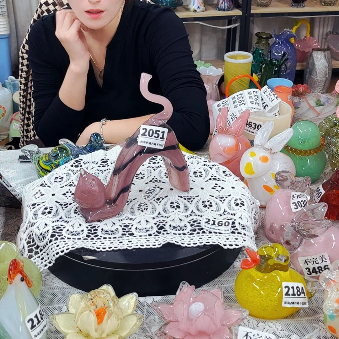 2051猫 家悦琉璃工艺品