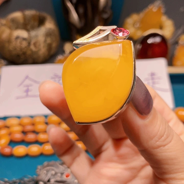 手链琥珀未镶嵌欧洲设计款琥珀蜜蜡