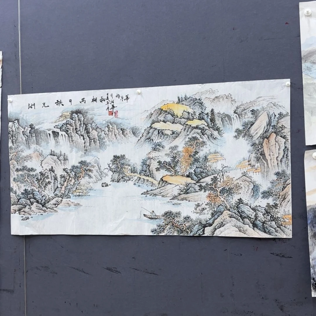 国画麦****?国画作品刘清华老师刘