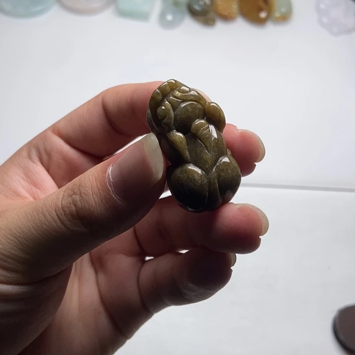 翡翠未镶嵌颈饰貔貅13