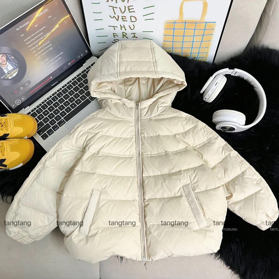 【糖糖妈】～羽绒服2025冬季新儿童羽绒外套连帽三防加厚保暖白鸭绒