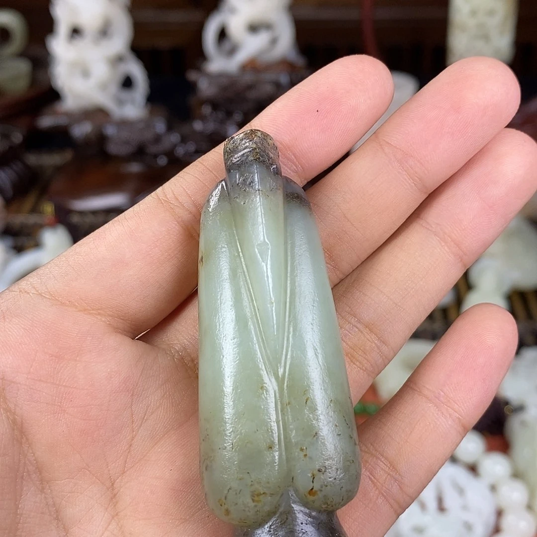 和田玉未镶嵌挂件