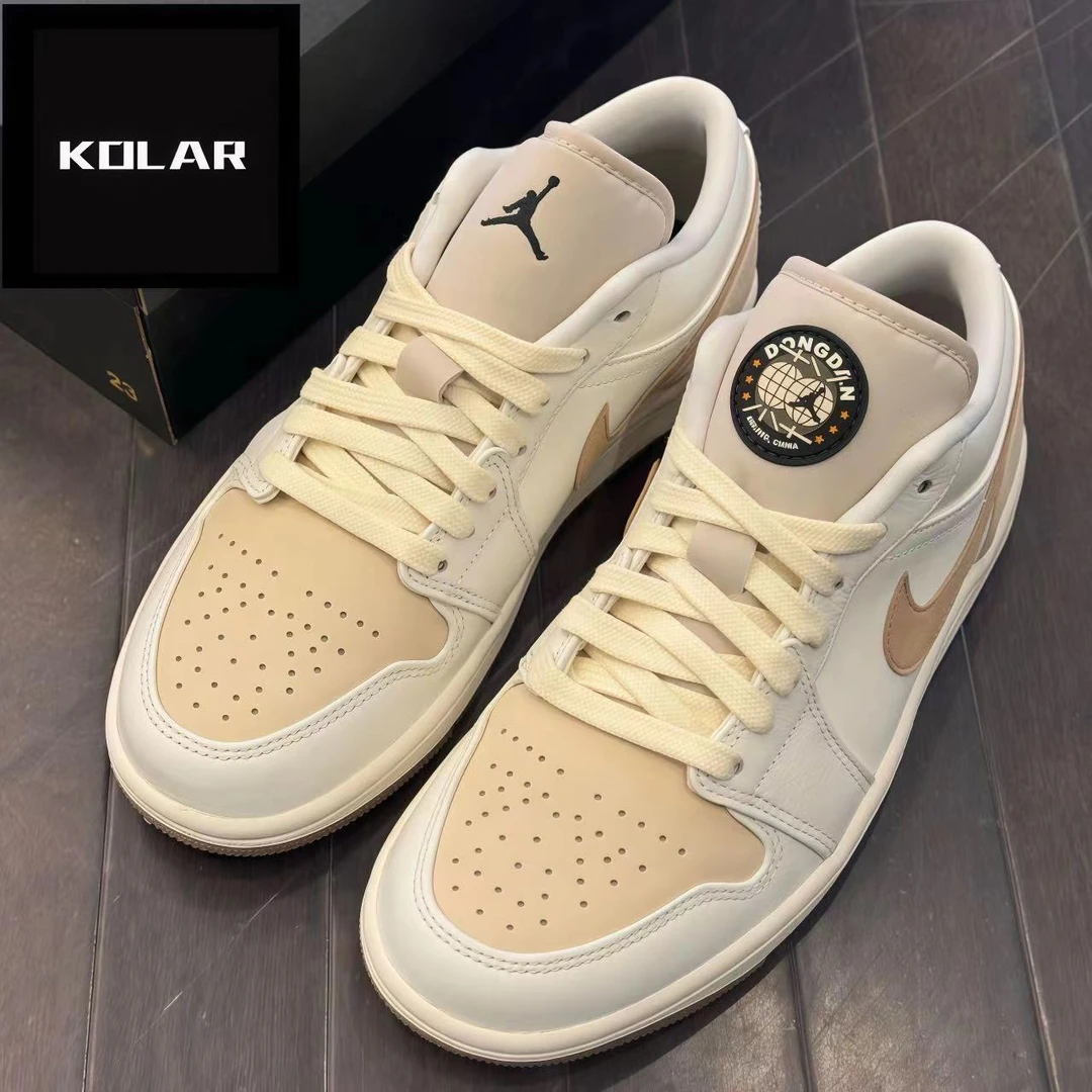 AirJordan1Low官方正品卡其低帮运动休闲球鞋男女同款百搭旅游鞋
