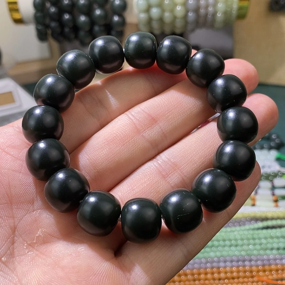 手链未镶嵌和田玉（青玉）