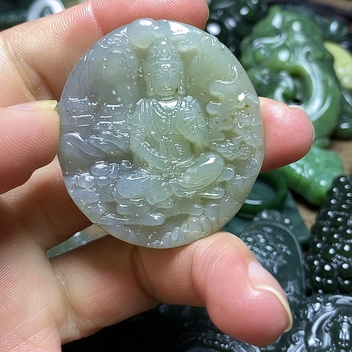 和田玉未镶嵌颈饰