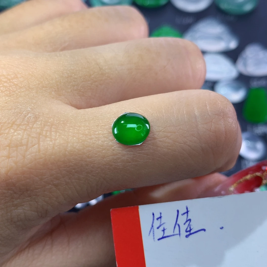 翡翠颈饰未镶嵌纯天然缅甸翡翠A货