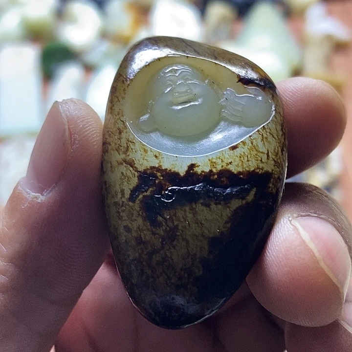 和田玉未镶嵌挂件