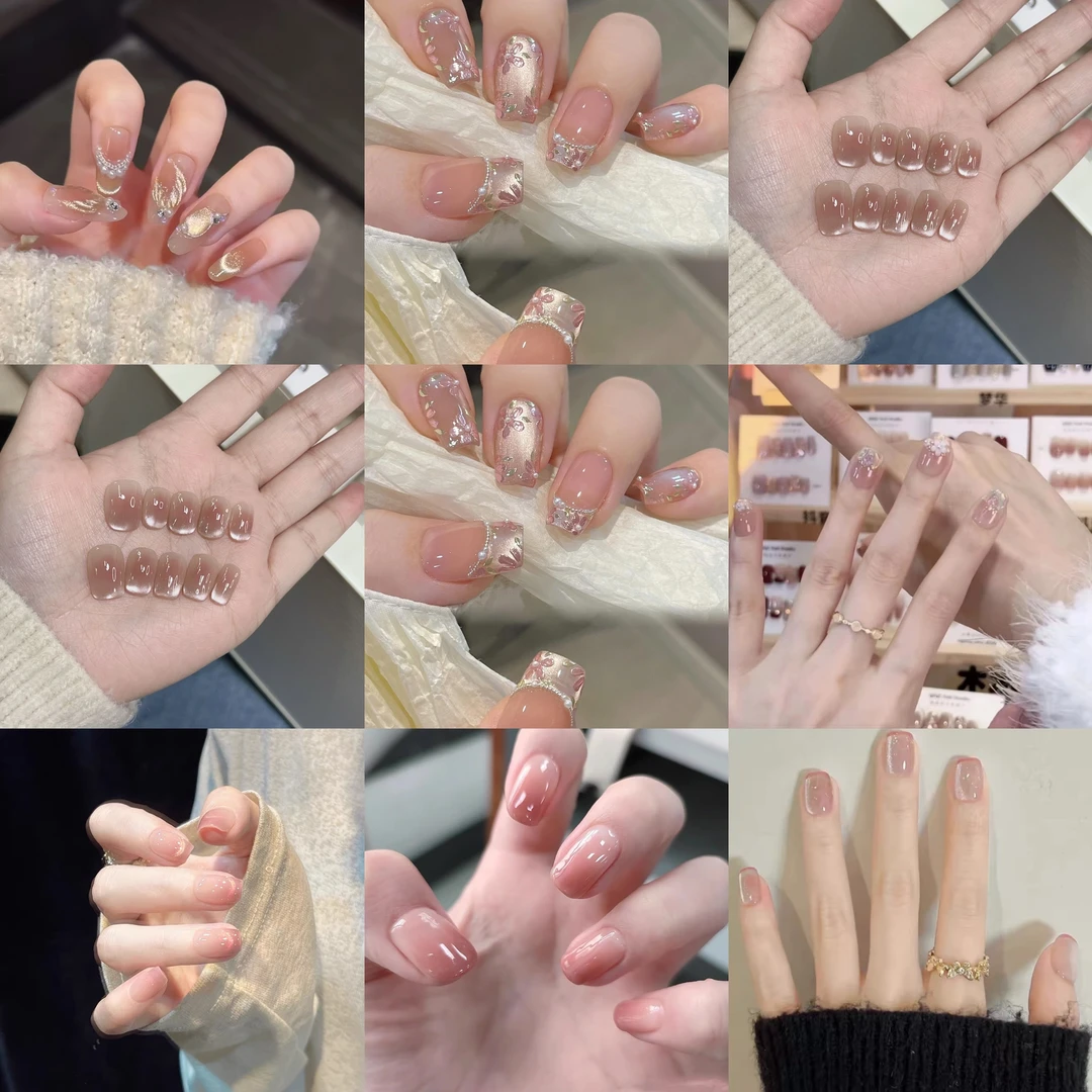 纯手工穿戴甲片2025新款高级感 网红指甲片 爆款美甲