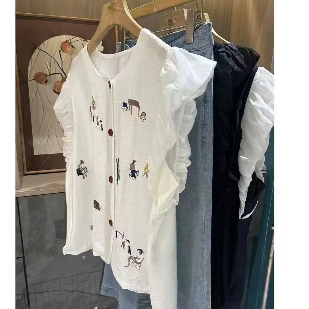 5787时尚洋气遮肉显瘦小衫上衣